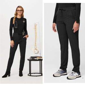 Figs figspro ScrubTrouser Size Small TALL Trouser Scrub Pants Black.  22